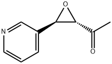 Ethanone, 1-[3-(3-pyridinyl)oxiranyl]-, trans- (9CI) Structure