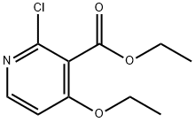 에틸6-클로로-4-에톡시피리딘-3-카르복실레이트 구조식 이미지