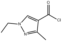 1-에틸-3-메틸-1H-피라졸-4-카르보닐클로라이드 구조식 이미지