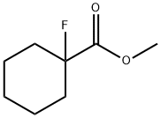 Cyclohexanecarboxylic acid, 1-fluoro-, methyl ester (9CI) Structure