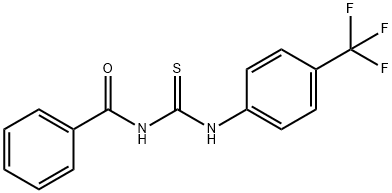 1-Benzoyl-3-[4-(trifluoromethyl)phenyl]thiourea, 4-[(Benzoylcarbamothioyl)amino]benzotrifluoride Structure