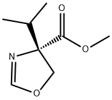 4-Oxazolecarboxylicacid,4,5-dihydro-4-(1-methylethyl)-,methylester,(S)-(9CI) 구조식 이미지