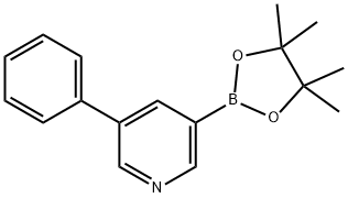 5-페닐-3-피리디닐보론산,피나콜에스테르 구조식 이미지