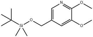 5-((tert-Butyldimethylsilyloxy)methyl)-2,3-dimethoxypyridine 구조식 이미지