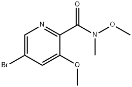 5-Bromo-N,3-dimethoxy-N-methylpicolinamide 구조식 이미지