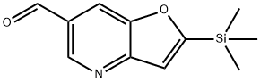 2-(트리메틸실릴)푸로[3,2-b]피리딘-6-카르브알데히드 구조식 이미지