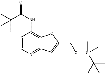 N-(2-((tert-부틸디메틸실릴옥시)메틸)-푸로[3,2-b]피리딘-7-일)피발아미드 구조식 이미지