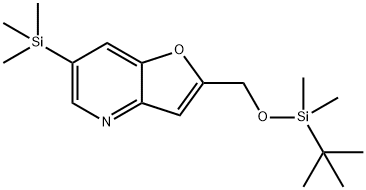 2-((tert-부틸디메틸실릴옥시)메틸)-6-(트리메틸실릴)푸로[3,2-b]피리딘 구조식 이미지