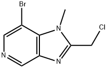 7-Bromo-2-(chloromethyl)-1-methyl-1H-imidazo[4,5-c]pyridine 구조식 이미지