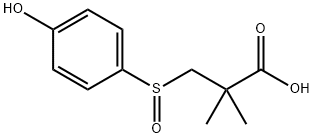 3-[(4-히드록시페닐)술피닐]-2,2-디메틸프로판산 구조식 이미지