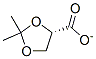 (S)-(-)-2, 2 DIMETHYL-1,3-DIOXOLANE-4-CARBOXYLATE Structure