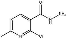 3-Pyridinecarboxylic acid, 2-chloro-6-Methyl-, hydrazide Structure