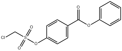 4-(BENZOYLOXY)PHENYL CHLOROMETHANESULFONATE Structure