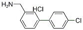 [3-(4-Chlorophenyl)phenyl]methylamine hydrochloride, 3-(4-Chlorophenyl)benzylamine hydrochloride 구조식 이미지