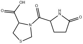 3-pyroglutamylthiazolidine-4-carboxylic acid Structure