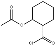 Cyclohexanecarbonyl chloride, 2-(acetyloxy)- (9CI) Structure