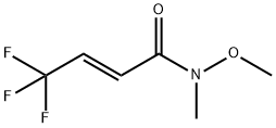 (2E)-4,4,4-Trifluoro-N-methoxy-N-methyl-2-butenamide 구조식 이미지