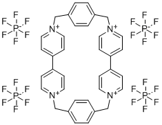 CYCLOBIS(PARAQUAT-1,4-PHENYLENE) TETRAKIS(HEXAFLUOROPHOSPHATE) 구조식 이미지