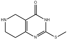 2-(Methylthio)-5,6,7,8-tetrahydropyrido-[4,3-d]pyrimidin-4(3H)-one 구조식 이미지