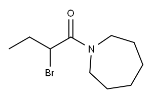 1-(2-bromobutanoyl)azepane(SALTDATA: FREE) 구조식 이미지