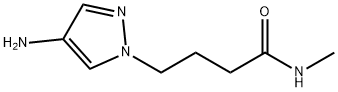 4-(4-amino-1H-pyrazol-1-yl)-N-methylbutanamide(SALTDATA: 2.8HCl) Structure