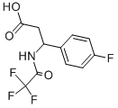 3-(4-FLUOROPHENYL)-3-[(2,2,2-TRIFLUOROACETYL)AMINO]PROPANOIC ACID Structure