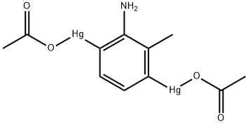 3,6-BIS(ACETOXYMERCURI)-O-TOLUIDINE Structure