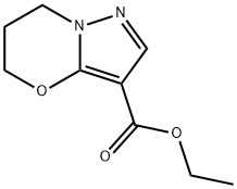 Ethyl 6,7-dihydro-5H-pyrazolo[5,1-b][1,3]oxazine-3-carboxylate 구조식 이미지