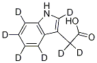 Indole--d5-3-acetic--d2 Acid Structure