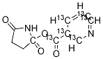 1-Nicotinoyloxy-13C6 succiniMide Structure