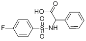 2-([(4-FLUOROPHENYL)SULFONYL]AMINO)-2-PHENYLACETIC ACID Structure