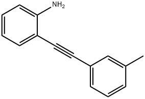 Benzenamine, 2-[2-(3-methylphenyl)ethynyl]- 구조식 이미지