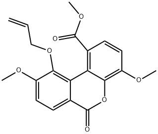 10-O-Allyl-3,8-deshydroxy-9-O-Methyl Luteic Acid Methyl Ester Structure