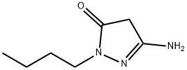 3H-Pyrazol-3-one,  5-amino-2-butyl-2,4-dihydro- Structure