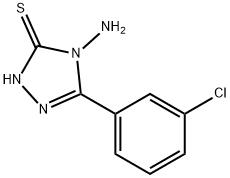 4-AMINO-5-(3-CHLOROPHENYL)-4H-1,2,4-TRIAZOLE-3-THIOL Structure