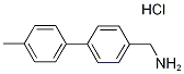 (4'-Methylbiphenyl-4-yl)methylamine hydrochloride, 4-(4-Methylphenyl)benzylamine hydrochloride Structure