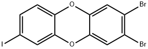 2-iodo-7,8-dibromodibenzo-1,4-dioxin Structure