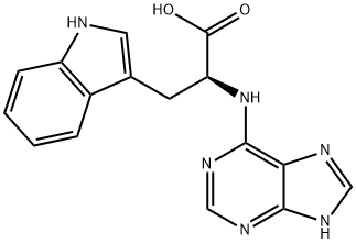 N-9H-Purin-6-yl-L-tryptophan 구조식 이미지