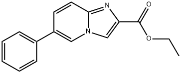에틸6-페닐H-이미다조[1,2-a]피리딘-2-카르복실레이트 구조식 이미지