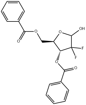 2-deoxy-2,2-difluoro-D-erythro-Pentofuranose-3,5-dibenzoate Structure