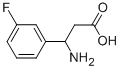 3-아미노-3-(3-플루오로페닐)프로판산 구조식 이미지