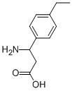 3-AMINO-3-(4-ETHYLPHENYL)PROPANOIC ACID 구조식 이미지