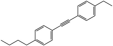 Benzene, 1-butyl-4-[(4-ethylphenyl)ethynyl]- Structure