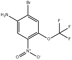 2-브로모-5-니트로-4-트리플루오로메톡시아닐린 구조식 이미지