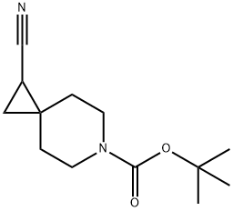 tert-부틸1-시아노-6-아자스피로[2.5]옥탄-6-카르복실레이트 구조식 이미지