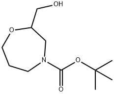 4-Boc-2-(히드록시메틸)호모모르폴린 구조식 이미지