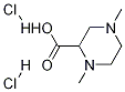 1,4-diMethylpiperazin-2-carboxylic acid 2HCl Structure