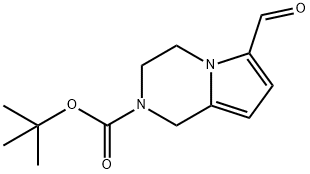 tert-Butyl 6-formyl-3,4-dihydropyrrolo[1,2-a]pyrazine-2(1H)-carboxylate Structure