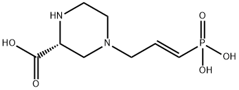 D-4-[(2E)-3-PHOSPHONO-2-PROPENYL]-2-PIPERAZINECARBOXYLIC ACID 구조식 이미지