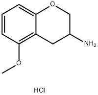 2H-1-Benzopyran-3-aMine, 3,4-dihydro-5-Methoxy-, hydrochloride Structure